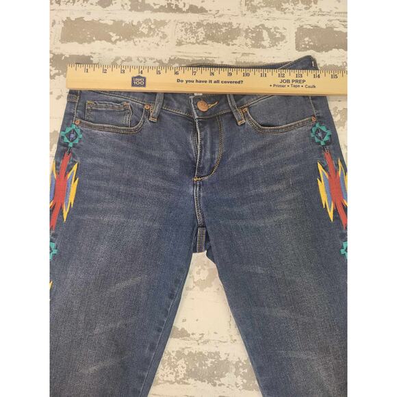 2585 Chip and Pepper Syd Skinny Ankle with Embroidery Detail Women's 27 - Picture 5 of 7